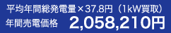 年間売電価格 2,058,210円